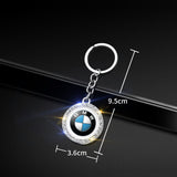 BMW Logo Diamond Keychain Metal Keyring
