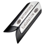 2pcs KIA Metal Car Side Fender Sticker Emblem Badge Decal