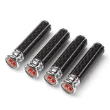 4pcs/set Dodge Viper Logo Carbon Fiber Car Door Bolt Lock Pins Gate Lock Screws