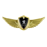 Peugeot Logo 3D Metal Wing Car Emblem Sticker Badge Decal