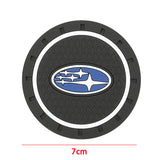 2pcs/set Subaru PVC Car Water Coaster Cup Mat