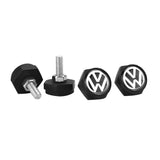 4pcs/set Volkswagen GTI ABT R SR Logo Stainless Steel Car License Plate Bolts