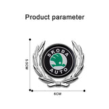 Skoda Metal Car Rear Sticker Auto Window Emblem Badge Decal