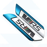 2pcs Skoda VRS Logo Metal Car Side Sticker Emblem Badge Decal Auto Body Decoration