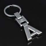 Mercedes Benz Letter A B C E G R S GL ML SL Metal Car Keychain Key Ring Holder