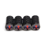 4pcs/set SAAB Logo Carbon Fiber Car Air Valve Stem Cap Auto Tyre Valve Covers