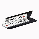 2pcs Dodge Metal Car Side Fender Sticker Emblem Badge Decal