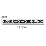 Tesla ModelX Letter Metal Car Rear Sticker Decal Emblem Badge