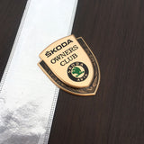 Skoda Metal Shield Car Rear Sticker Auto Window Emblem Badge Decal
