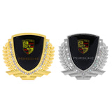 Porsche Metal Diamond Car Rear Sticker Trunk Emblem Badge Decal