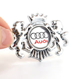 Audi Sline Double Lion Metal Car Rear Sticker Auto Window Emblem Badge Decal