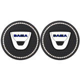 2PCS Dacia Diamond Car Water Coaster Cup Mat