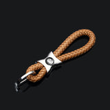 Mercedes Benz AMG Smart Apple Tree Logo Braided Rope Car Keychain Keyring