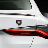2pcs 39x39mm Fiat Shield Metal Car Window Sticker Emblem Badge Decal