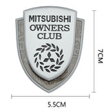 Mitsubishi Metal Shield Car Rear Sticker Auto Window Emblem Badge Decal