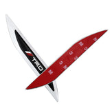 2pcs Toyota TRD Logo Metal Car Sider Fender Sticker Emblem Badge