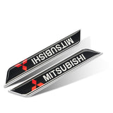 2pcs Mitsubishi Logo Car Fender Side Sticker Decal Emblem Badge