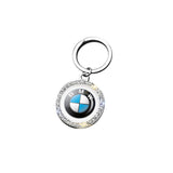 BMW Logo Diamond Keychain Metal Keyring