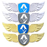 Renault Logo Metal Wings Car Front Hood Bonnet Center Sticker Emblem