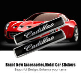 2pcs Cadillac Metal Car Sticker Emblem Badge Decal Decoration