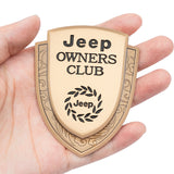 Jeep Metal Shield Car Rear Sticker Auto Window Emblem Badge Decal