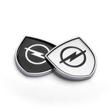2pcs 39x39mm Opel Shield Metal Car Window Sticker Emblem Badge Decal