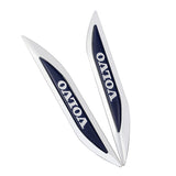 2pcs Volvo Logo Metal Car Sider Fender Sticker Emblem Badge