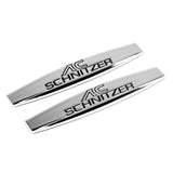 2pcs BMW M Power AC Hamann Logo Metal Car Fender Side Badge Decal Rear Emblem Sticker