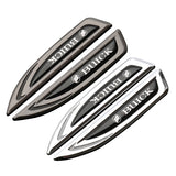 2pcs Buick Metal Car Side Fender Emblem Sticker Decal