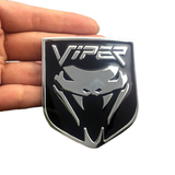 Dodge Viper Logo Metal Car Front Grille Emblem Badge Rear Sticker Decal