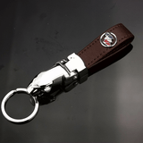 Buick Leopard PU Leather Car Keychain Key Ring Pendant