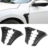 2PCS Cadillac Logo Shark Fin Car Side Fender Sticker Emblem