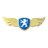 Peugeot Logo Metal Wings Car Front Hood Bonnet Center Sticker Emblem