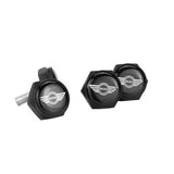 4pcs/set MINI Cooper Logo Stainless Steel Car License Plate Bolts