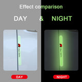 4pcs VW R Luminous Car Door Bumper Strip Anti-collision Protection Sticker
