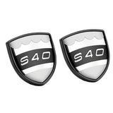 2pcs Volvo S40 S60 S80 S90 C30 V40 V60 V90 XC40 XC60 XC90 Metal Car Rear Sticker Decal Emblem Badge