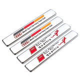 2pcs Audi Quattro Logo Car Fender Side Emblem Badge Sticker