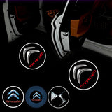 2pcs Citroen Wireless Car Welcome Door Laser Projection LED Light