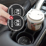2PCS Dodge Diamond Car Water Coaster Cup Mat