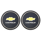 2PCS Chevrolet Diamond Car Water Coaster Cup Mat