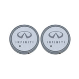 2pcs Infiniti Logo Car Water Coasters 7-color LED Light Cup Mat Holder