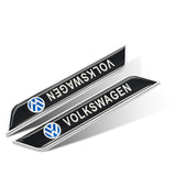 2pcs Volkswagen Logo Car Fender Side Sticker Decal Emblem Badge
