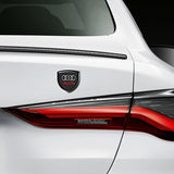 2pcs 39x39mm Audi Sline Shield Metal Car Window Sticker Emblem Badge Decal