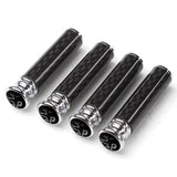 4pcs/set Peugeot Logo Carbon Fiber Car Door Bolt Lock Pins Gate Lock Screws