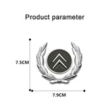 Citroen Wheat Metal Car Window Sticker Emblem Badge Decal