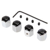 4pcs/set  Audi Car Tire Valve Caps Auto Tyre Wheel Air Covers Air Caps