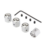 4pcs/set Infiniti Anti-Theft Car Air Valve Stem Cap Auto Tyre Valve Covers