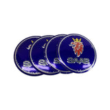 4pcs/set 56mm SAAB Car Wheel Center Hub Sticker Decal