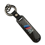 BMW M Power M Performance Carbon Fiber Car Logo Keychain Keyring