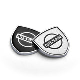 2pcs 39x39mm Nissan Nismo Shield Metal Car Window Sticker Emblem Badge Decal